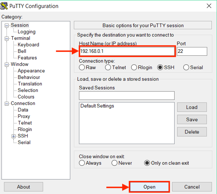 PuTTY-config