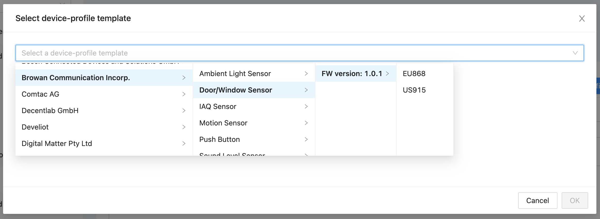 NS04A-02-select-device-profile-template-dropdown